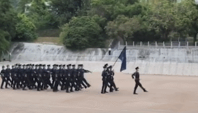有片 | 國家安全教育日 香港警察學院舉行中式步操表演