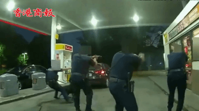 有片丨美警在加油站連開11槍 擊斃黑人男子疑犯