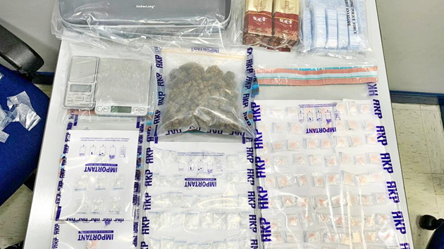 警方大圍檢值逾7萬元毒品 無業男子涉販毒被捕