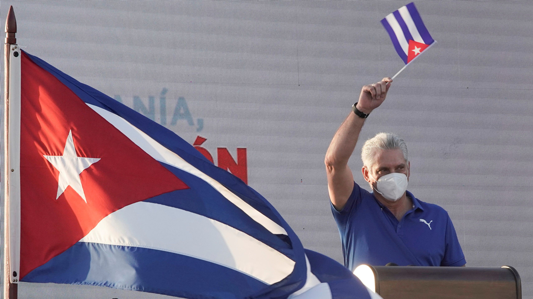 古巴國家主席譴責美國在古巴煽動騷亂