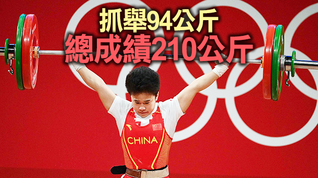 侯志慧舉出第二金！破女子舉重49公斤級奧運會紀錄