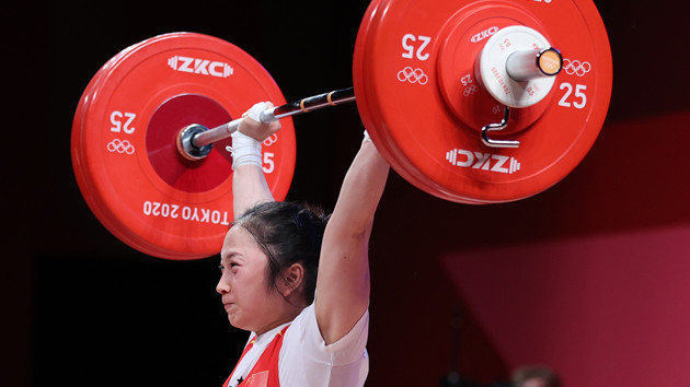 廖秋雲女子舉重55公斤級摘銀  惜敗1公斤