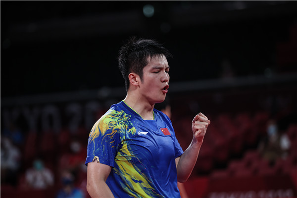 乒乓球男單項目 國家隊樊振東晉級四強