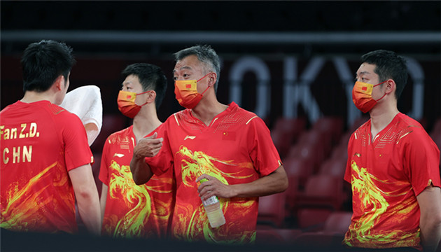 中國乒乓男團3-0戰勝韓國隊晉級決賽