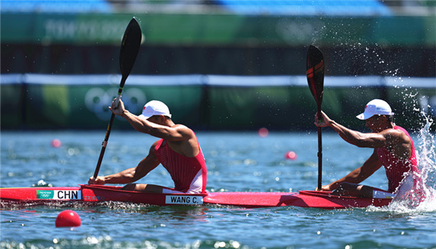 中國男子雙人皮艇名列第八 取得奧運新突破