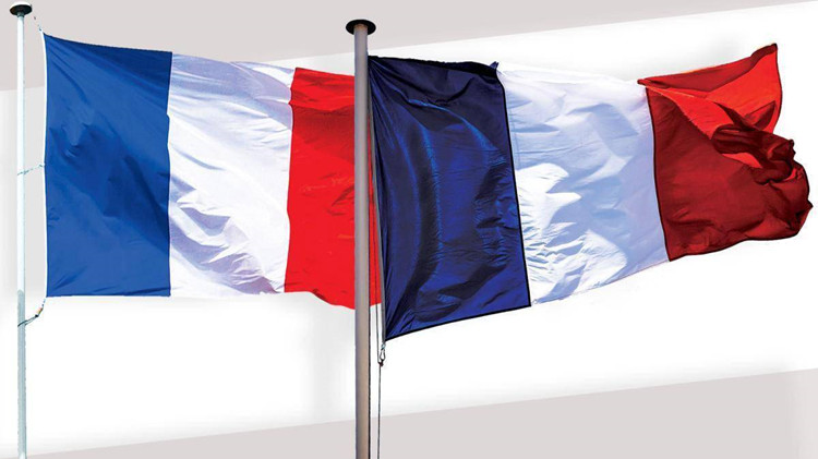 馬克龍悄悄更換了法國國旗顏色 引發兩派爭論