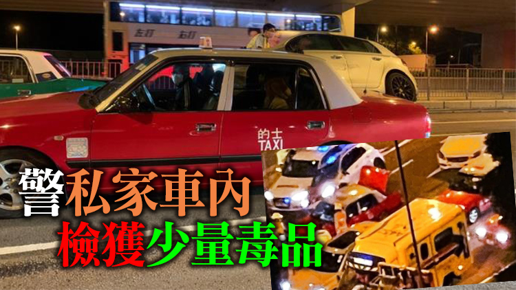 沙田私家車避警追截飆車逃走 連撞4車1司機受傷