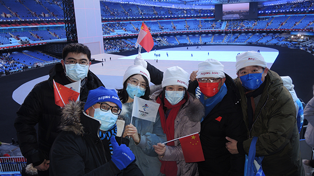 圖集丨【記者直擊】北京冬奧會開幕式在即 商報記者進入「鳥巢」