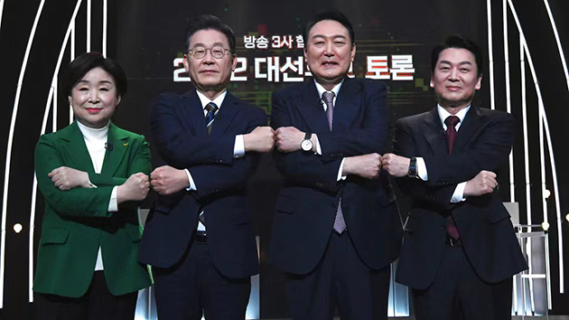 韓國總統大選拉票活動開始 李在明尹錫悅勢均力敵