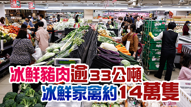 12日內地供港蔬菜2300公噸 菜芯及白菜批發均價5.3及4.0元