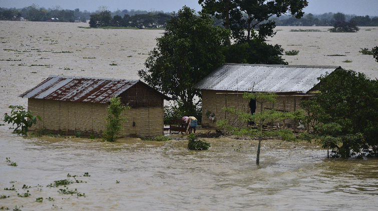 強降雨引發洪水 50萬印度東北部民眾逃離阿薩姆邦