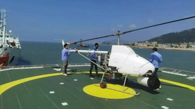 中國「旋戈」-500BJ艦載無人直升機試飛成功