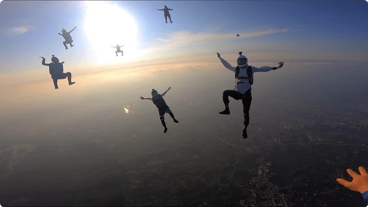 【融通大灣區】有片丨相約一場「空中芭蕾」 灣區唯一高空跳傘項目在博羅