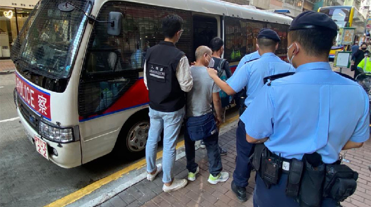 警方聯同入境處勞工處港島反黑工 拘43人含6非華裔外賣員