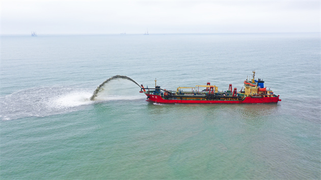 有片丨揭陽港惠來沿海港區南海作業區碼頭工程項目開建