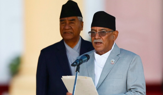 普拉昌達宣誓就任尼泊爾總理 中方表示祝賀