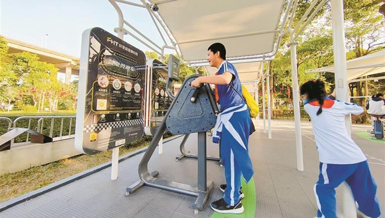 室外智能健身房掀起全民健身熱 「深圳模式」引眾多省市效仿