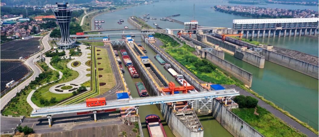 中國天然河流過貨量最大船閘疏堵解難 「黃金水道」再提速