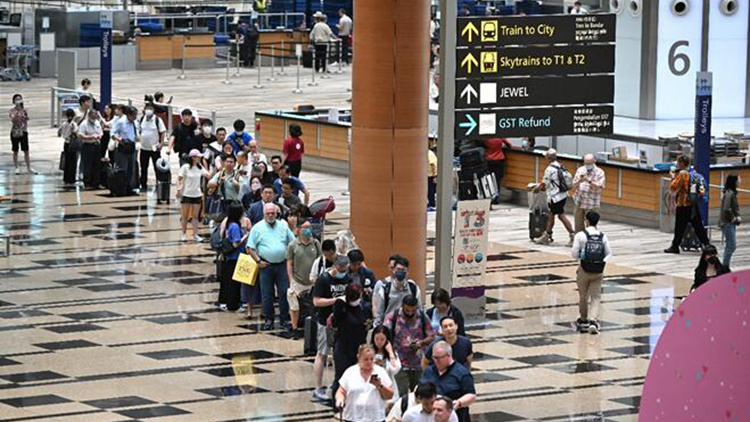 樟宜機場6月旅客512萬 大致恢復疫情前水平