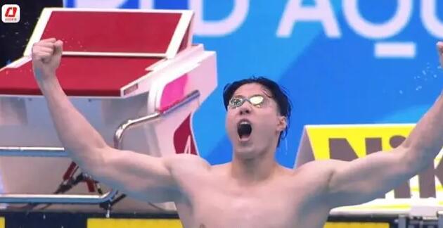 打破世界紀錄！覃海洋世錦賽男子200米蛙泳奪金