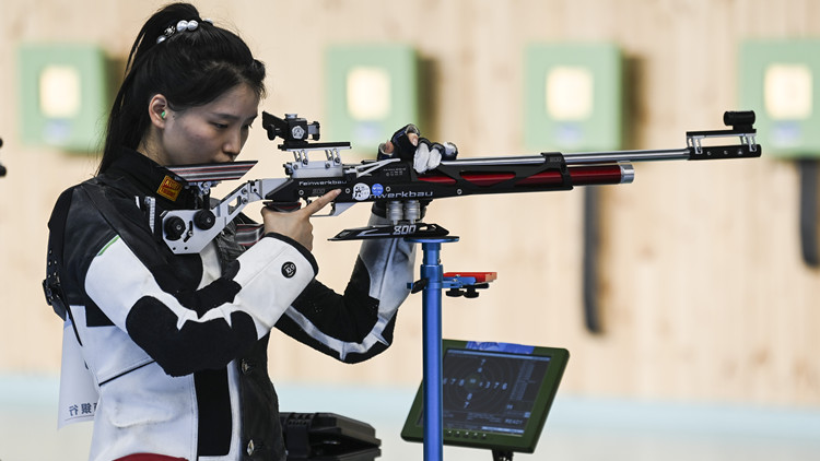 成都大運會｜女子團體10米氣步槍：中國隊獲得季軍