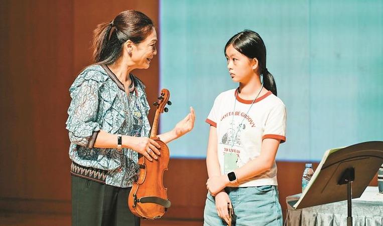 「小提琴家姚珏大師班」香港弦樂團習琴歷程分享會在深舉行 深港小樂手直面大師探索音樂之美