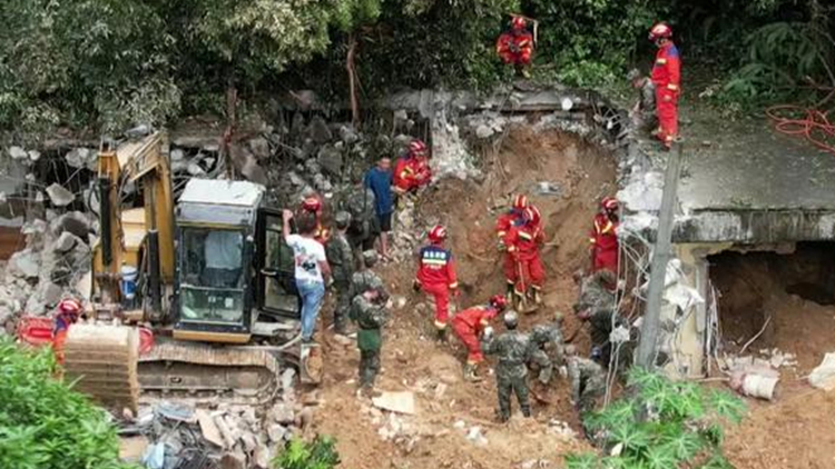 廣西玉林山體滑坡事件已致10人遇難