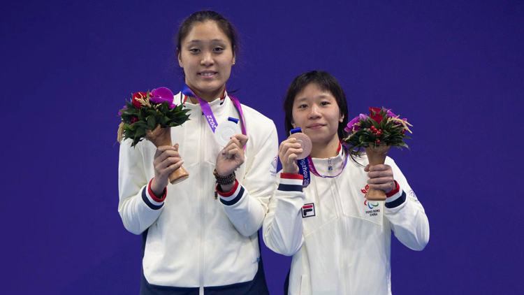 杭州亞殘運 | 陳睿琳鄧韋樂同得亞軍 泳隊共奪3金5銀3銅