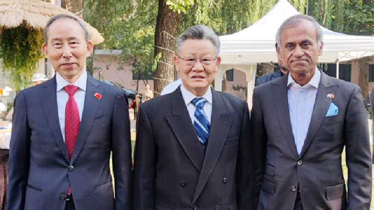 中國國際文化傳播中心執行主席龍宇翔出席巴基斯坦駐華大使莫因•哈克離任招待會