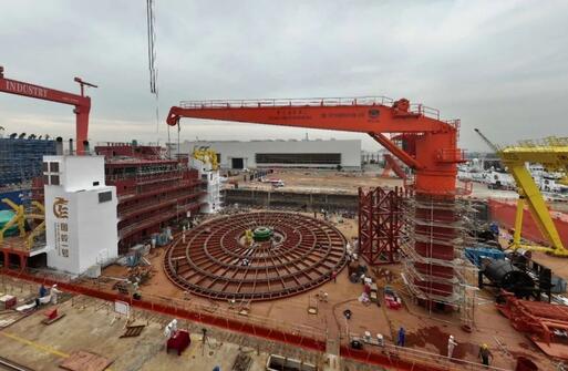 中國最大海纜施工船正式下水  海纜埋設深度系全球之最