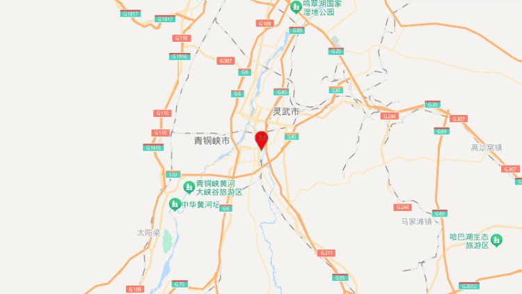 寧夏銀川靈武市發生4.0級地震