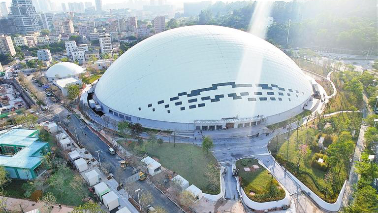 探營全球最大充氣膜公共建築——深圳國際低碳城氣膜館