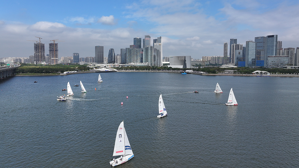 2023世界帆船對抗巡迴賽深圳·寶安總決賽暨世界灣區帆船賽開賽