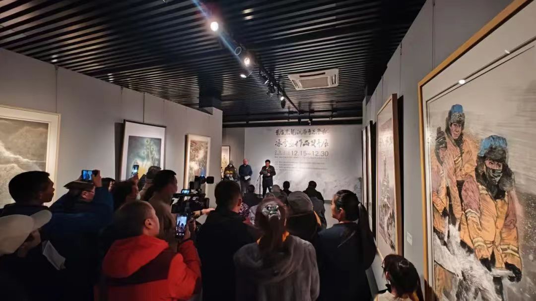 首屆黑龍江省「于志學杯」冰雪畫作品雙年展在黑龍江省美術館開幕