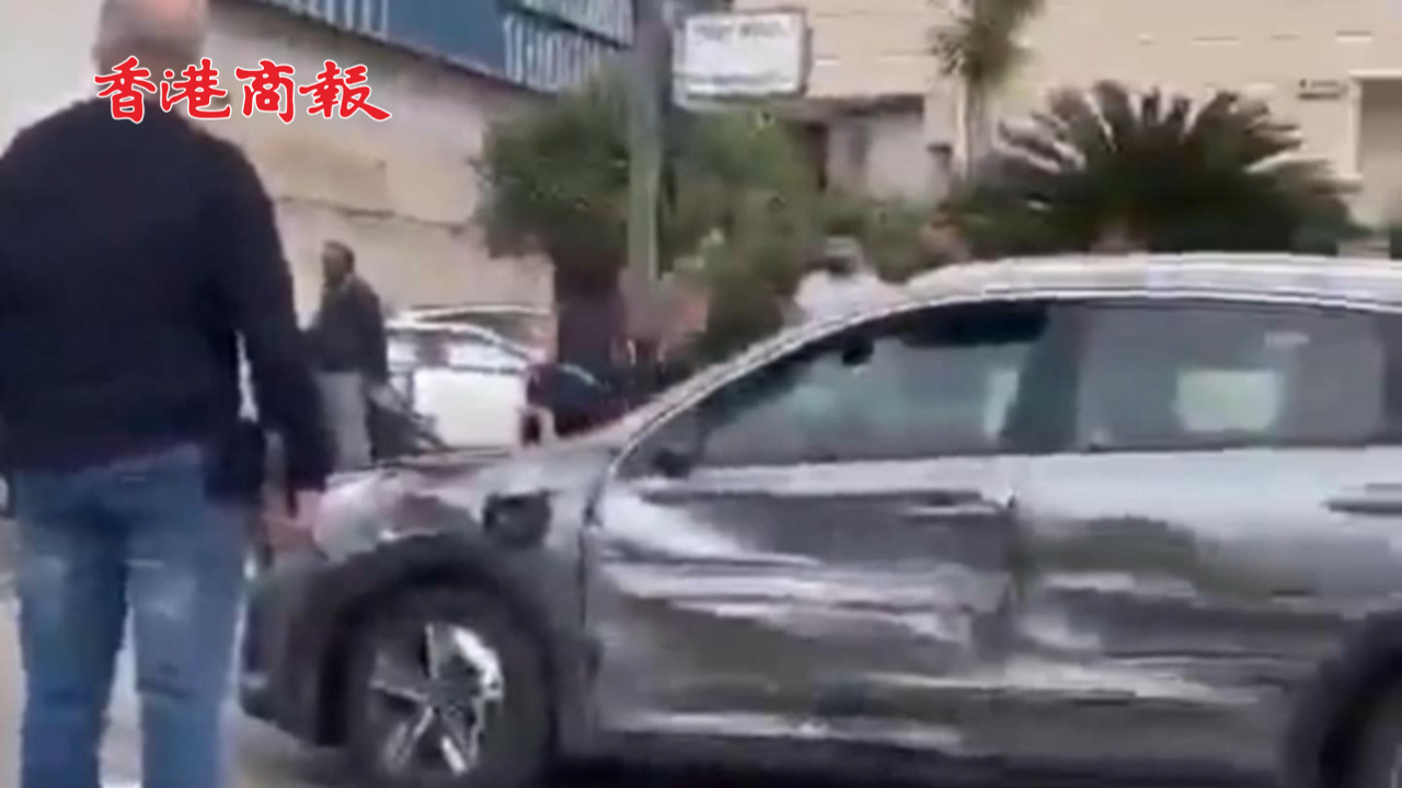 有片丨巴勒斯坦嫌犯在以色列偷車撞人 釀一死12傷