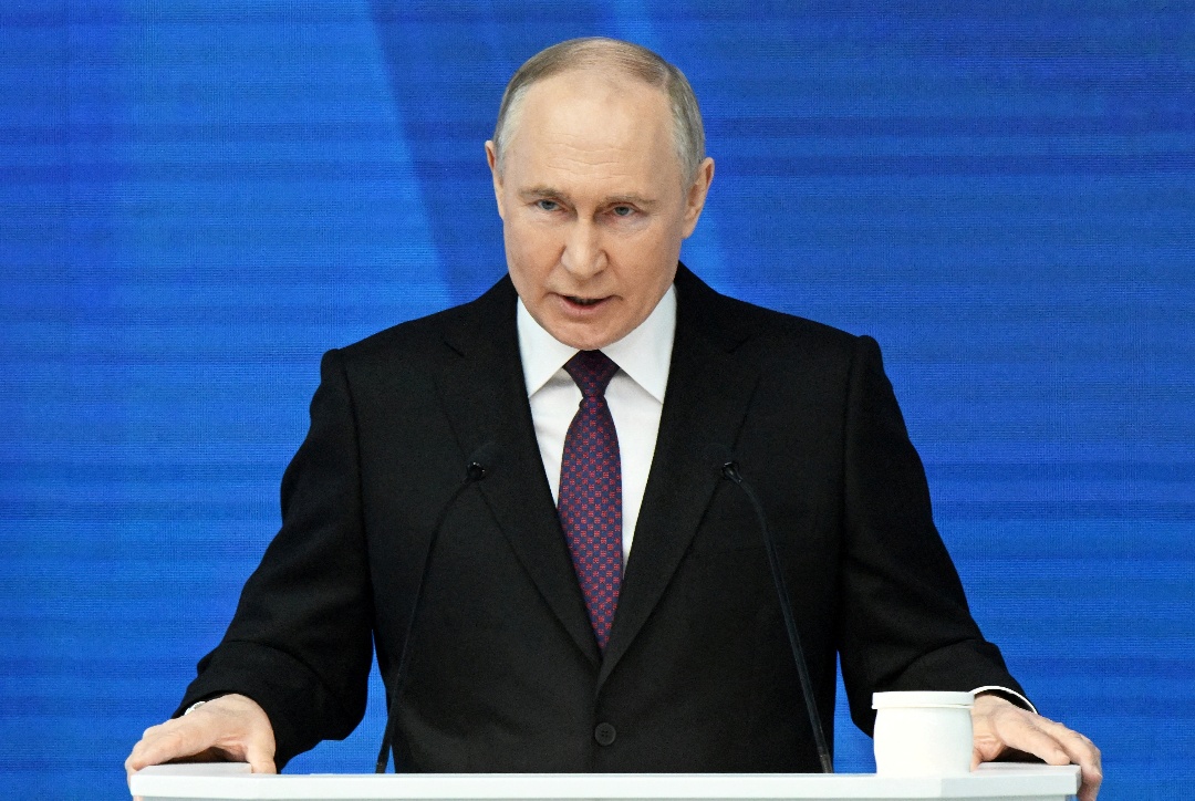 普京在國情諮文中抨擊西方妄圖干涉俄內政