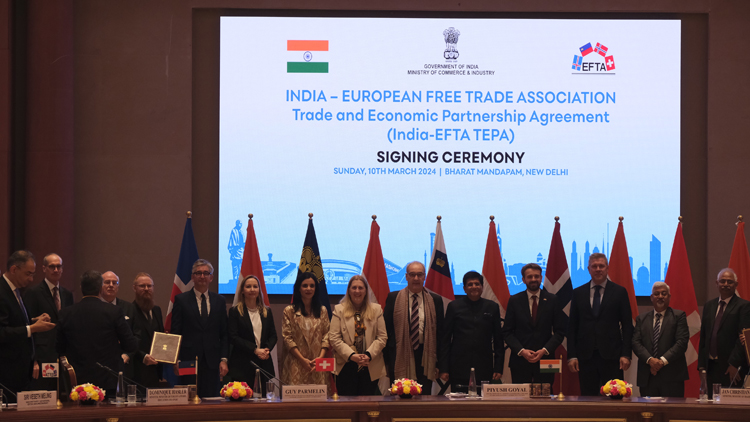 印度與歐洲四國簽貿易協議 冀削減關稅促進出口