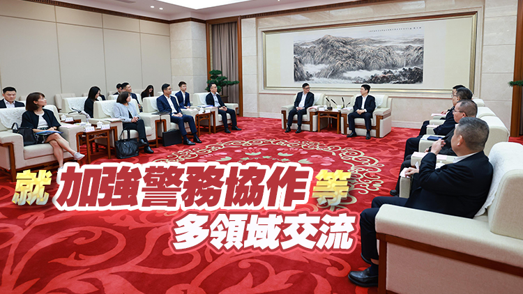 鄧炳強拜訪廣州和深圳多位官員