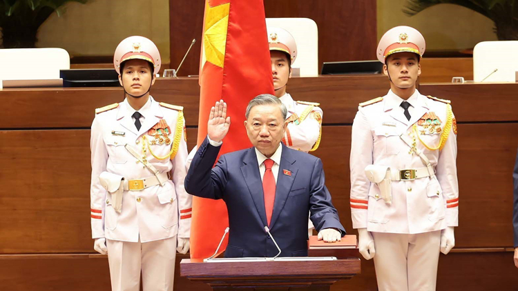 習近平向越南新任國家主席蘇林致賀電