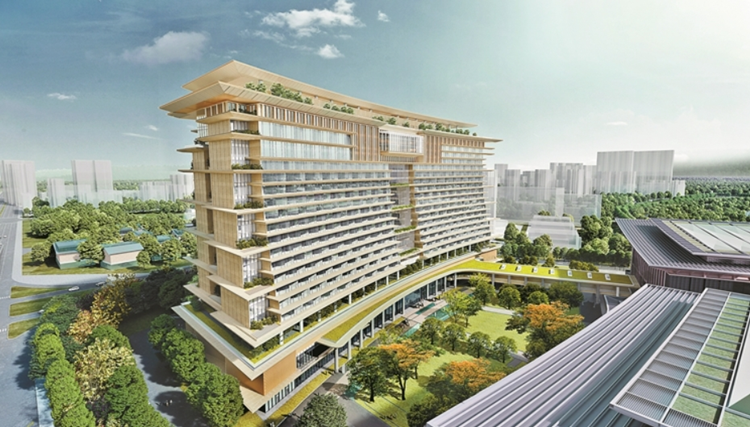 深圳國交中心配套酒店開始地上主體施工