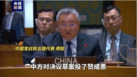 中國代表：將繼續同各方一道推動早日平息加沙戰火