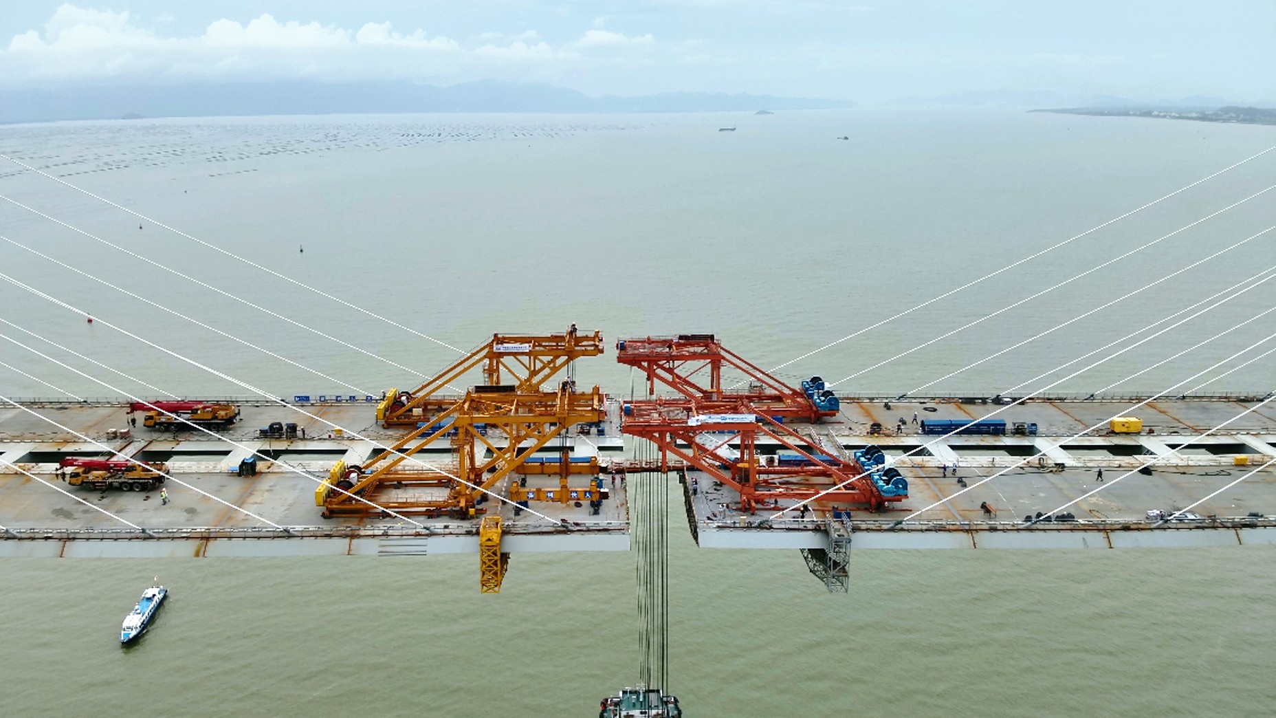 黃茅海跨海通道工程建設進入全面合龍施工節點