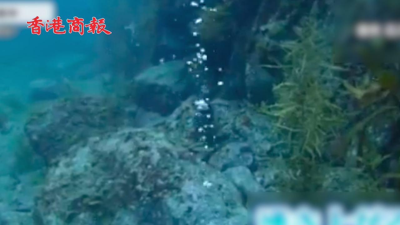 有片丨日本一海域出現海底冒泡現象 原因尚不明確