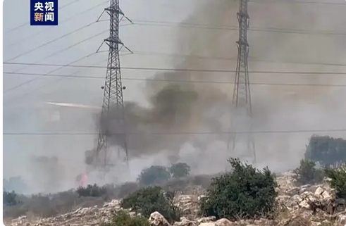以色列北部遭火箭彈襲擊引發多起火災