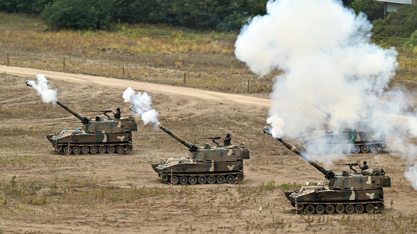 韓軍在韓朝軍事分界線附近重啟炮擊訓練