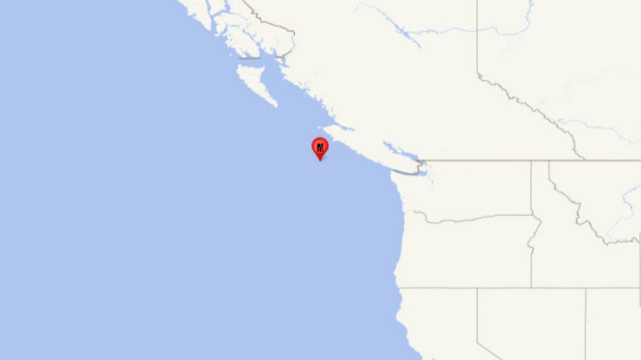 加拿大溫哥華島附近海域發生6.5級地震 震源深度10千米