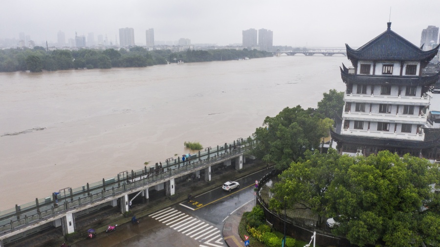 暴雨黃色預警繼續：江蘇、安徽、湖北等地部分地區有大暴雨