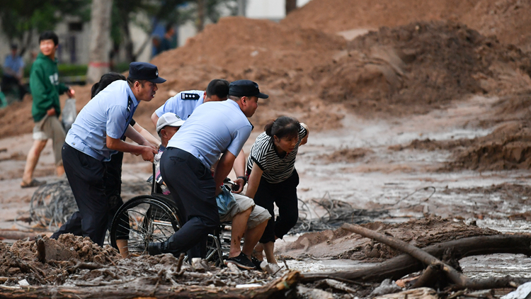 陝西寶雞暴雨洪災致5人遇難 搶險救災工作仍在繼續