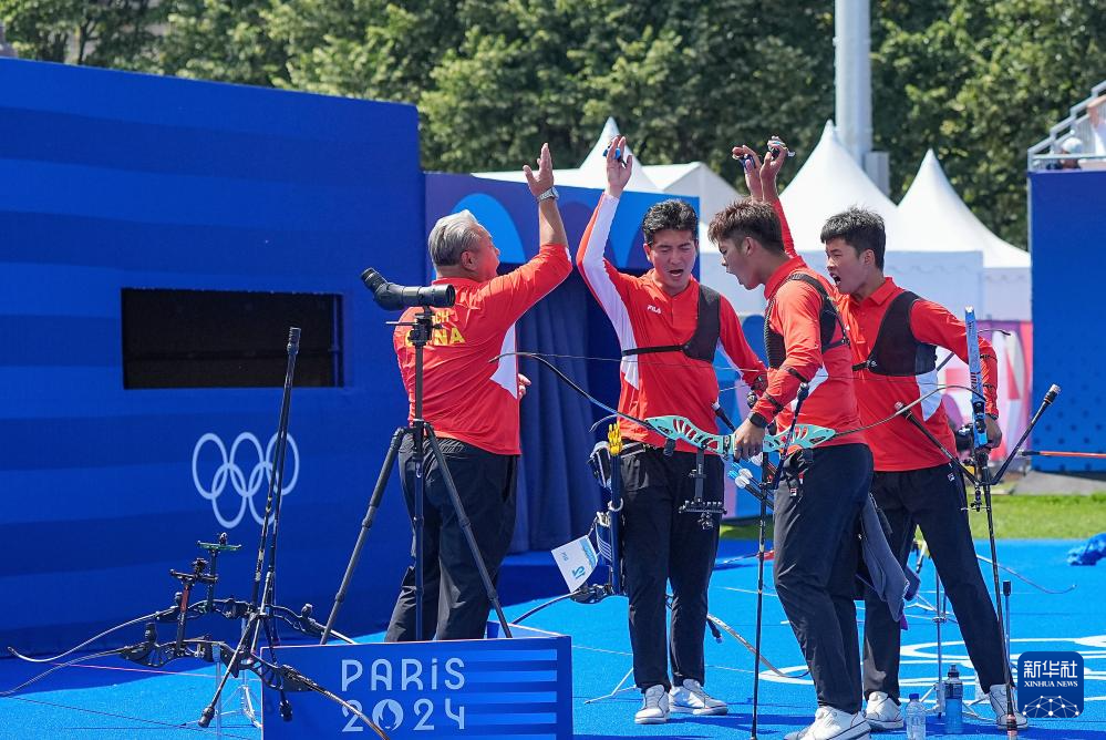 巴黎奧運 | 中國隊晉級射箭男子團體半決賽