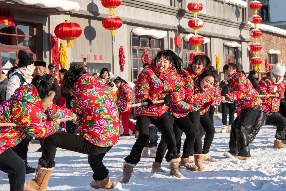 黑龍江寶清知青小鎮年貨大集火熱開集